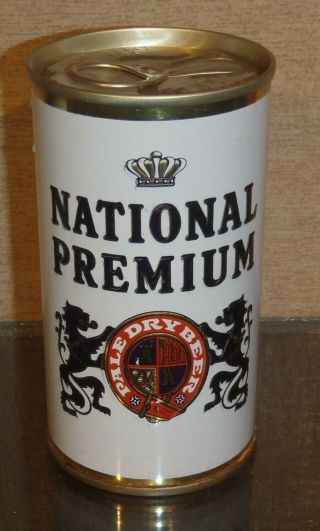 Embossed Straight Steel National Premium Baltimore Md Pull Tab Beer Can 4 City
