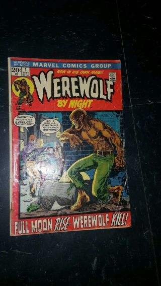 Marvel Werewolf By Night 1 1972