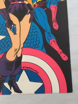 1972 Jim Steranko Signed Print Heroes Comic Characters Mr America 2