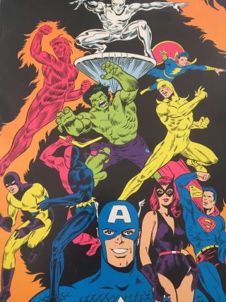 1972 Jim Steranko Signed Print Heroes Comic Characters Mr America 6