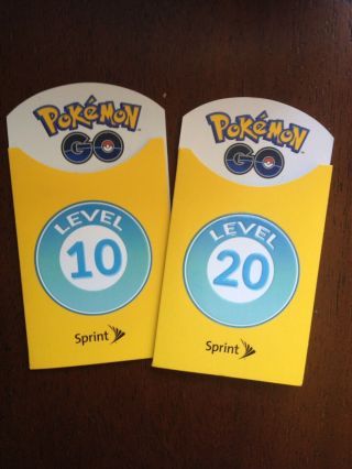 Pokemon Go Sprint Trainer Badge Patch Level 10 & 20