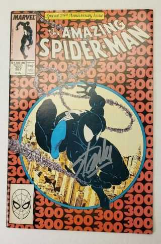 Signed Stan Lee Spider - Man 300 1st Venom 361 101 F/vf 121 Appearance