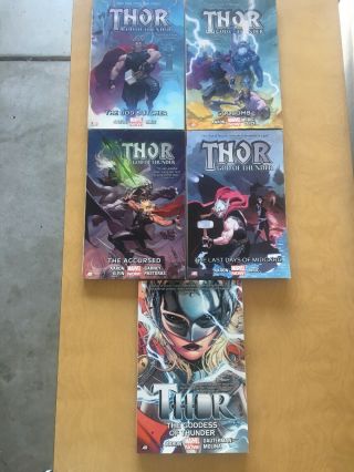 Thor God Of Thunder Tpb Vol.  1,  2,  3 & 4 And Thor Goddess Of Thunder Tpb Vol.  1