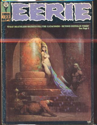 Eerie 23 (1965) Frank Frazetta Cover Tom Sutton & Neal Adams Art Vg