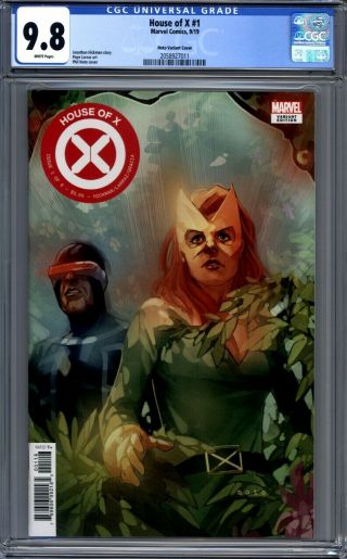 House Of X 1 Phil Noto Variant Jean Grey & Cyclops Marvel 1st Print Cgc 9.  8