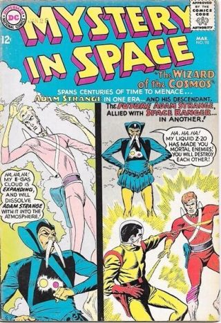 Mystery In Space Comic Book 98,  Dc Comics 1965 Very Good,