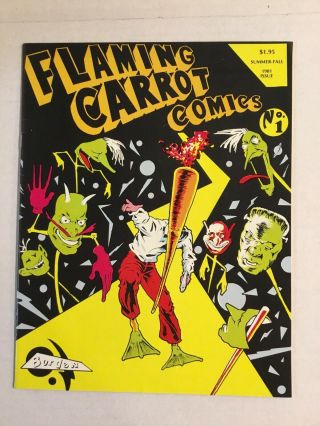 Flaming Carrot Comics 1 1981 Kilian Barracks Limited Edition Bob Burden Signed