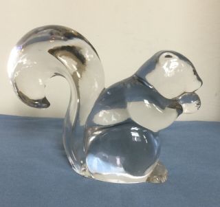 Clear Glass Squirrel 5 Inches