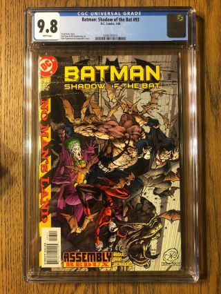 Batman Shadow Of The Bat 93 Cgc 9.  8 Villain Cover Joker Harley Quinn Bane