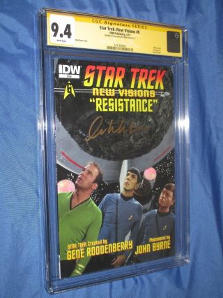 Star Trek Visions 6 Cgc 9.  4 Ss Signed William Shatner (captain Kirk)