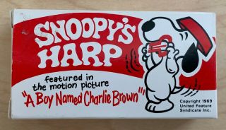 Vintage Snoopy’s Harp (1969) Charlie Brown Boxed Rare