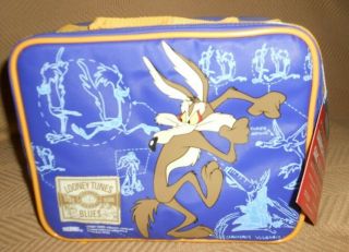 1995 Warner Bros.  Road Runner & Wile E.  Coyote Lunch Box Thermos Looney Tunes