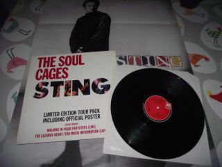 - Sting The Soul Cages Ltd Ed Tour Pack & Large Poster Uk 12 Ep A&m Amx 759