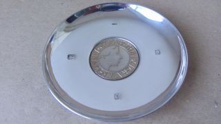 Sterling Silver Commemorative Coin Dish London 1998
