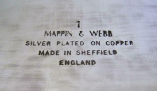 Vintage Mappin & Webb Silver Plated on Copper Oval Pierced Gallery Tray 18 