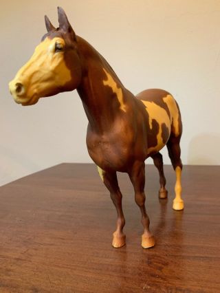 BREYER HORSE - VINTAGE 1970 Yellow Mount - Adios Mold 51 Famous Paint Horse 3
