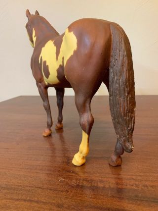 BREYER HORSE - VINTAGE 1970 Yellow Mount - Adios Mold 51 Famous Paint Horse 5