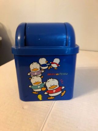 Sanrio Ahiru No Pekkle Mini Trash Can,  Vintage 1994 Euc C3
