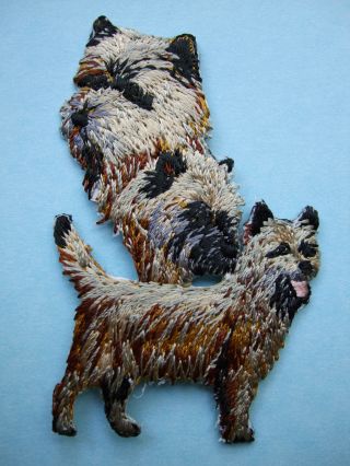 Iron - On Embroidered Patch - Cairn Terrier - Dog
