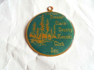 Vintage Greater Clark County Kennel Club Dog Medal