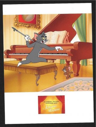 Hanna Barbera Tom And Jerry Johann Mouse Cel Promo Card