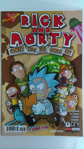 Rick And Morty Pocket Like You Stole It 1 Nycc Variant {oni Press/nm 9.  6,  }