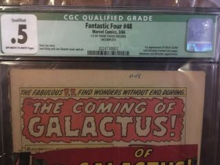 Fantastic Four 48 CGC 0.  5 - 1st Full Silver Surfer & Galactus - Qualified 2