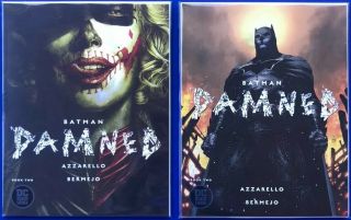 Batman Damned 2 Cover A & B Jim Lee Higher Grade Nm,  Bagged & Boarded
