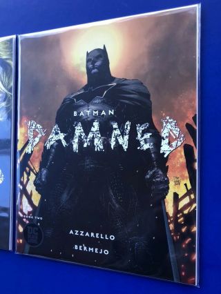 Batman Damned 2 Cover A & B Jim Lee Higher Grade NM,  Bagged & Boarded 3