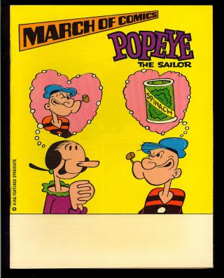 March Of Comics 465 (popeye The Sailor) Giveaway 1980 Fn - Vf