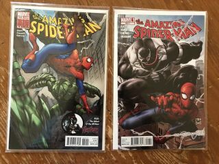 Spider - Man 654 And 654.  1 First Flash Thompson As Agent Venom Vf/nm