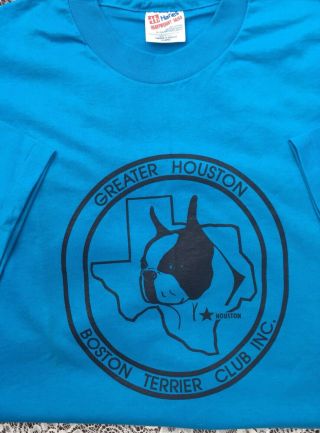 Boston Terrier Xl Tee Shirt Boston Terrier Club Of Greater Houston