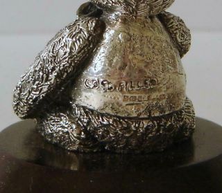 A Very Cute Sterling Silver Teddy Bear Ornament Birmingham 1997 8
