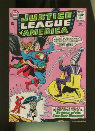 Justice League Of America 32 Fn,  6.  5 1 Book Dc 1st Alien - Ator 1965 Wonder