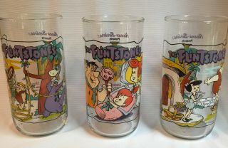 Set Of 3 Vintage Flintstones Hardee 