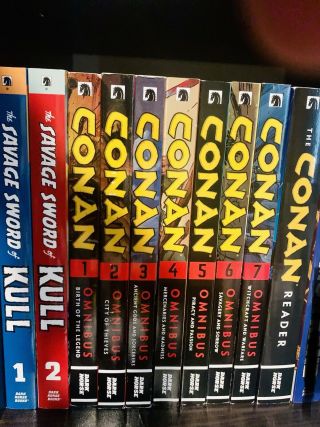Conan Omnibus Vol 1,  2,  3,  4,  5,  6,  7,  Conan Reader & Savage Sword Of Kull 1 & 2 Tpb