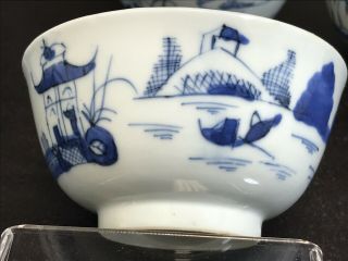 6 antique chinese blue and white porcelain bowls 19 Century 6