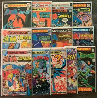 The Brave And The Bold 13 Comics Set (119,  122,  128,  133,  143 - 148,  150,  151,  155) Dc