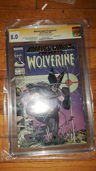 1988 Marvel Comics Presents 1 Wolverine Ss Signed By Walt Simonson Cgc 8.  0