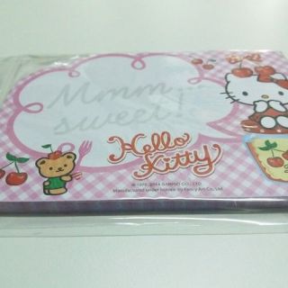 Hello Kitty Notepad Kawaii Cute Memo Pad Sanrio 60 Sheets Large Cherry No.  2