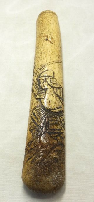 H346: Japanese really old KISERU case with very good taste and SAMURAI pattern 2