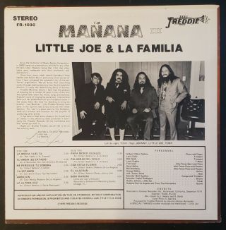 La Familia - Mañana Vinyl Record LP Little Joe Johnny 