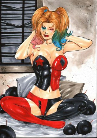 Harley Quinn (11 " X17 ") By Lanio - Ed Benes Studio