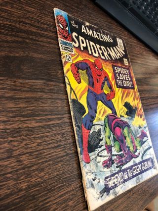 The Spider - Man 40 Marvel 1966 Silver Age Origin of Green Goblin KEY 2