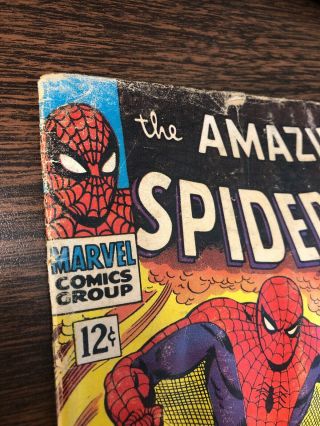 The Spider - Man 40 Marvel 1966 Silver Age Origin of Green Goblin KEY 5