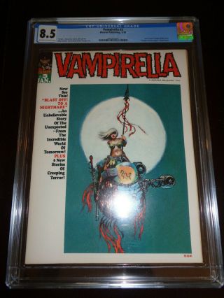 Vampirella 3 Cgc 8.  5 Warren Publishing 1970 Low Print Run F J Ackerman B Graham
