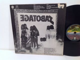 Black Sabbath - Sabotage - Vertigo Brazil 1975 Heavy Metal 3