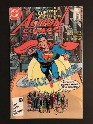 Sep 1986 Dc/action Comics Superman 583 By Alan Moore And Curt Swan