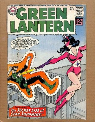 Green Lantern 16 Vg 1962 1st App S.  A Star Sapphire Justice League Dc