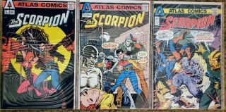 The Scorpion 1 - 3 Atlas Comics Complete Set 20 Off